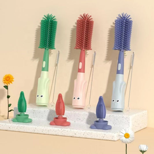 Imported 3 in 1 Feeder Brush Silicone 360 Degree Rotate